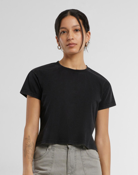 Ladies Vintage Cropped Tee - Magnet / XL