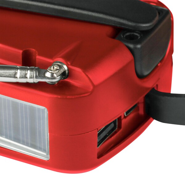 Emergency radio Solan - red