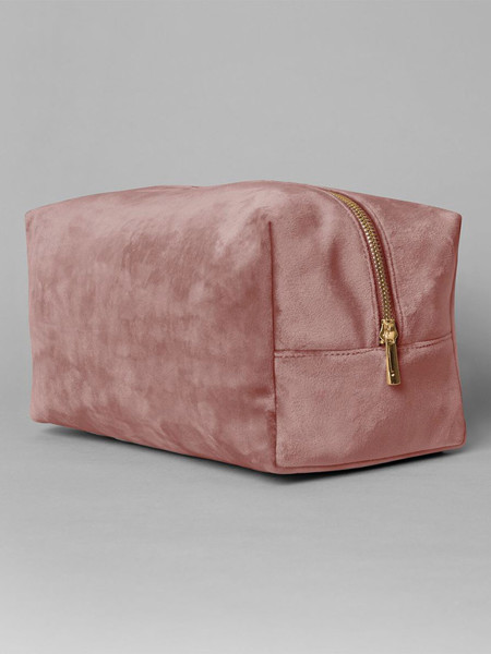 Velvet Toiletry/Accessory Case - Rose Quartz