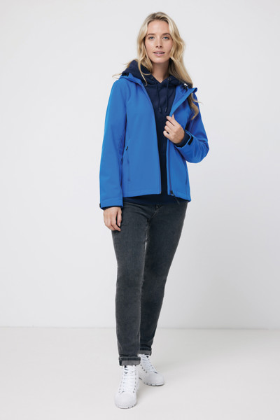 Iqoniq Makalu women recycled polyester soft shell jacket - Royal Blue / XXL