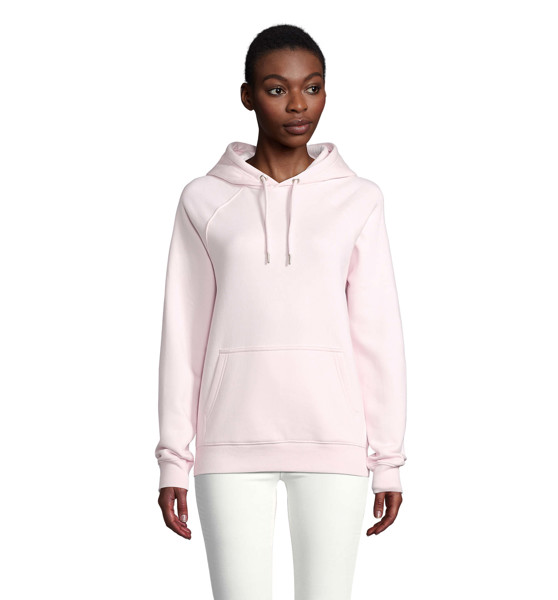 STELLAR Felpa uni cappuccio - Rosa ChiaroL