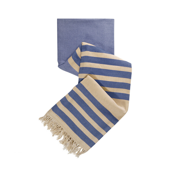 Fouta 270g jacquard AZOV - bleu