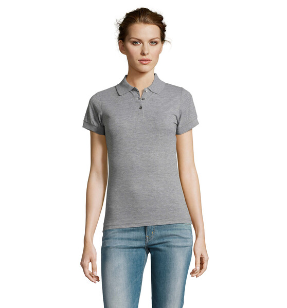 PRIME POLO SENHORA 200g Prime Women - Cinzento Melange 2XXL