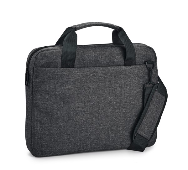 GRAPHS LAPTOP. 14" Laptop briefcase in 600D - Dark Grey