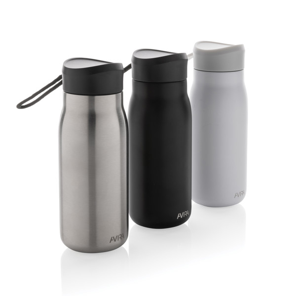 Mini bouteille de voyage 150ml en acier RCS Avira Ain - Blanc
