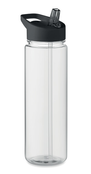 RPET bottle 650ml PP flip lid Alabama - Black