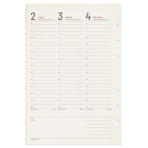 RECAMBIO SEMANA VISTA