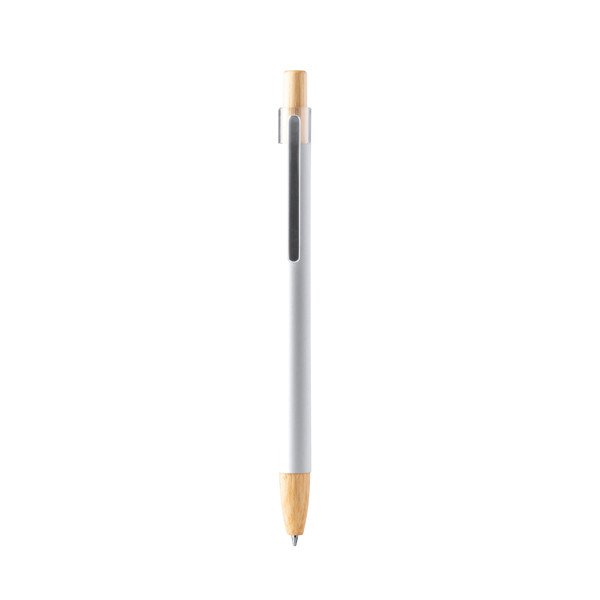 Ball Pen Silma - White / BLUE INK