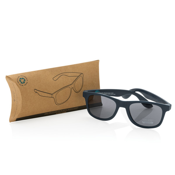Lunettes de soleil en plastique PP recyclé RCS - Bleu Marine