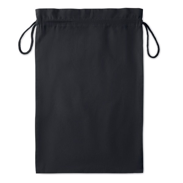 Taske Large cotton draw cord bag 30x47cm, 105g/m² - Black