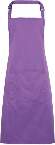 Bib Apron with pocket "Colours" Premier | PR 154 - Rich Violet / onesize