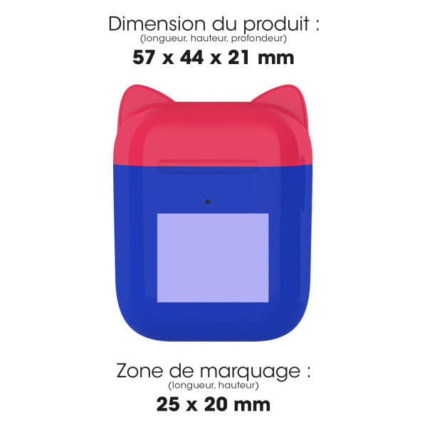 SEITA - ÉCOUTEURS KIDS SANS FIL BLUETOOTH BLEU ET ROUGE