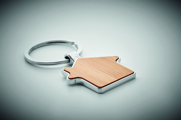 House key ring metal bamboo Burnie