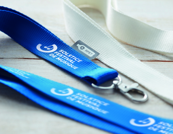 Lanyard in RPET Lany Rpet - Blu