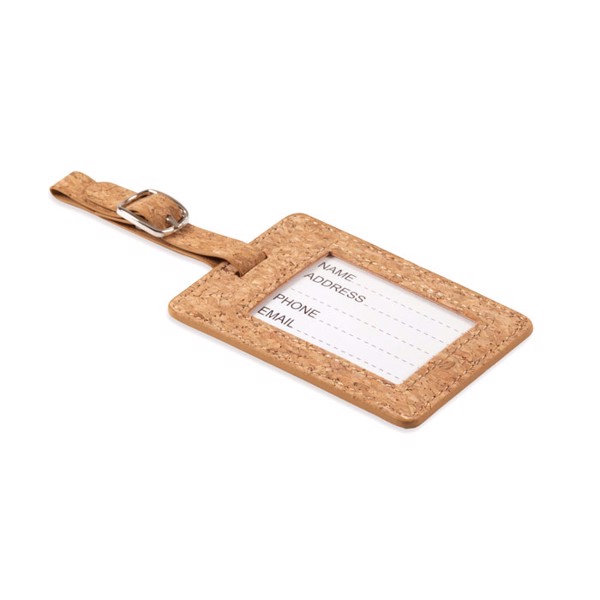 Coco luggage tag cork, 95x64 mm