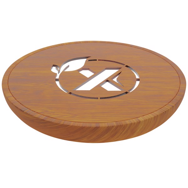 Stazione di ricarica wireless da 10 W con logo luminoso SCX.design W23