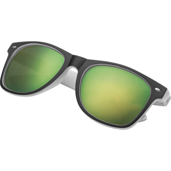 ILONA Ochelari de soare bicolor - White