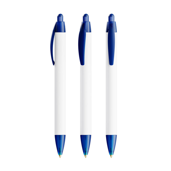 BIC® Wide Body Ecolutions® ballpen - Bleu Foncé Frost
