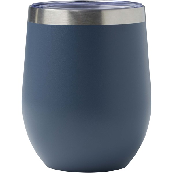 Gobelet isotherme Corzo 350 ml  en cuivre inoxydable recyclé certifié RCS - Bleu hale