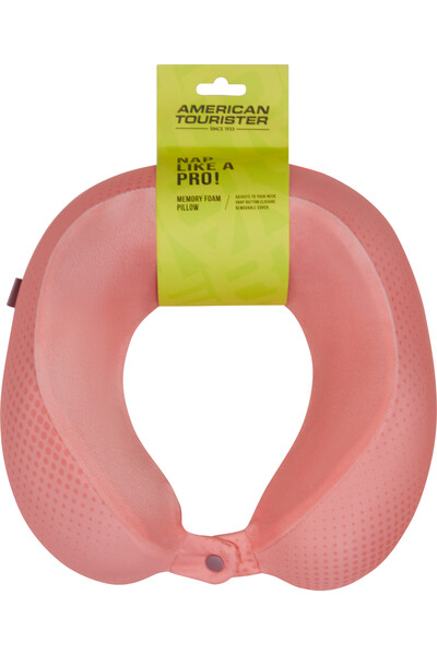 American Tourister - Ta Travel Pillow Memory Foam - Pink/Mauve