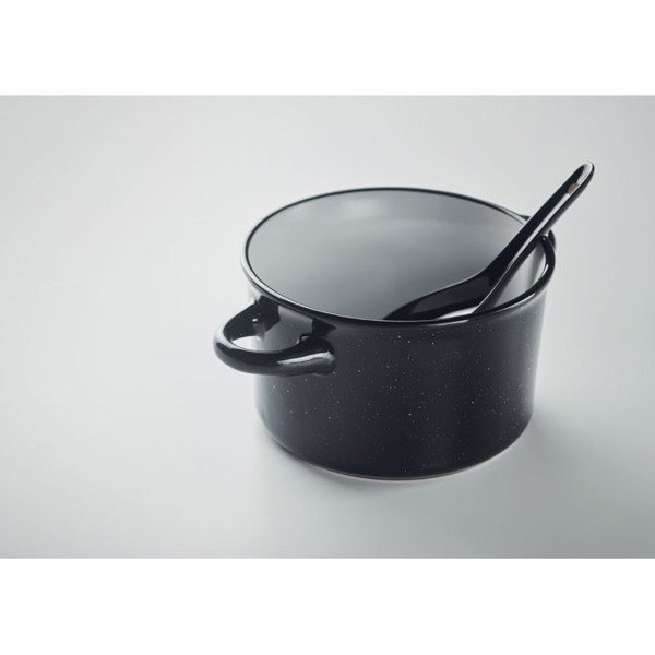 Ceramic vintage bowl 550 ml Piga Bowl - Black