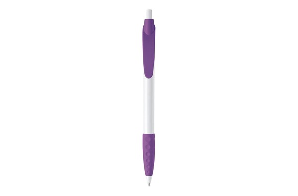 Cosmo ball pen rubber grip HC - White / Purple