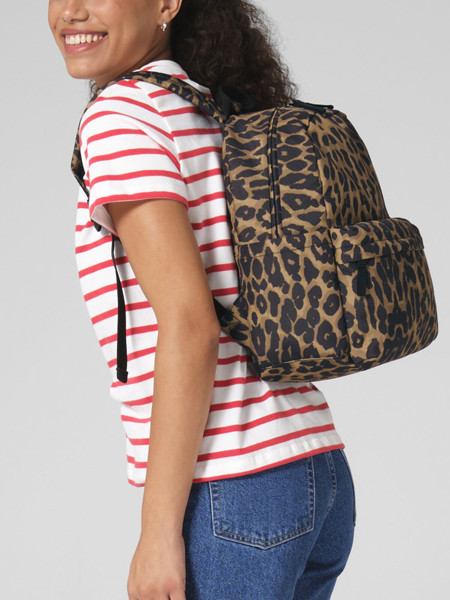Leopard Print Mini Backpack