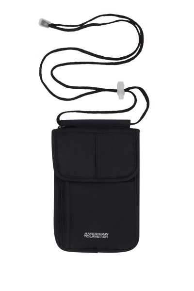 American Tourist. Ta Rfid Security Neck Pouch - American Tourister - Black