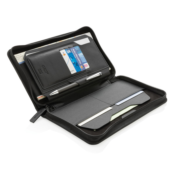 Swiss Peak Heritage RCS rPU RFID rejsepung, sort