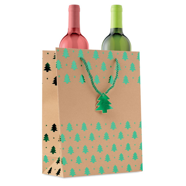 Gift paper bag with pattern Sparkle - Gold