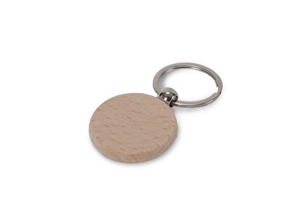 Key ring wood round Ø40mm