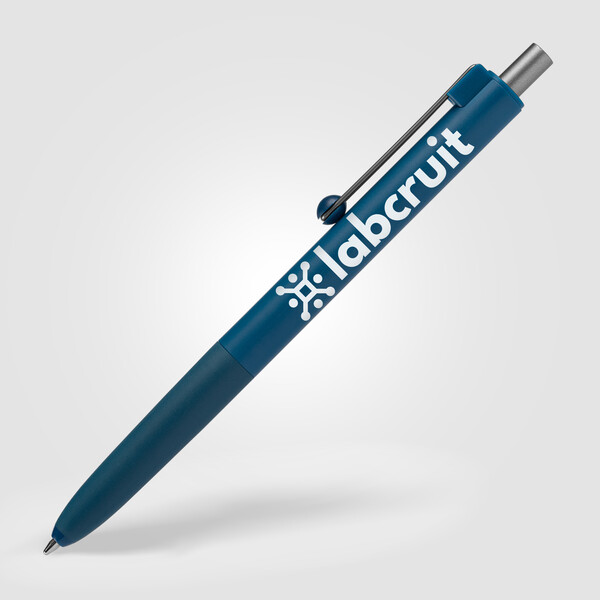 Serenity Stylo Fidget Recyclé - Bleu marine / Sérigraphie