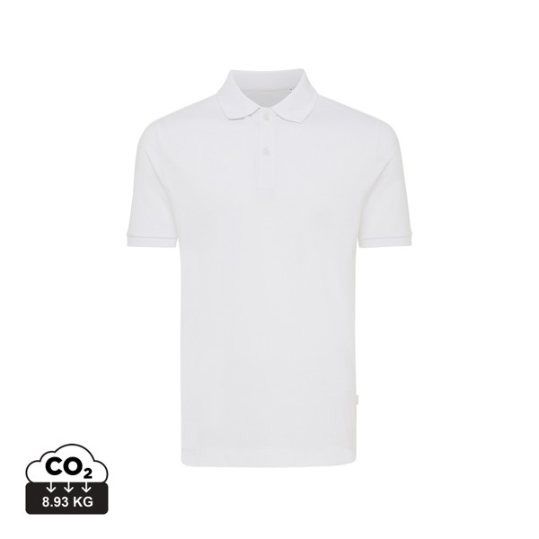 Polo en coton piqué et recyclé Iqoniq Yosemite - Recycled White / L