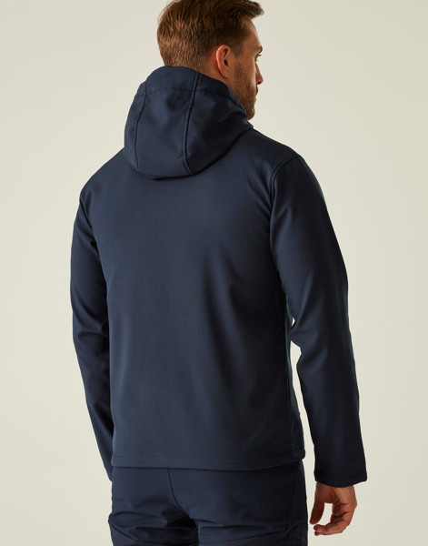 Navigate 2-Layer Hooded Softshell Jacket - Black / Lime Green / 3XL