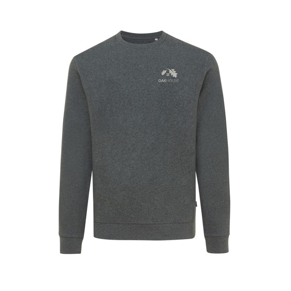 Iqoniq Denali recycled cotton crew neck undyed - Heather Anthracite / XXXL