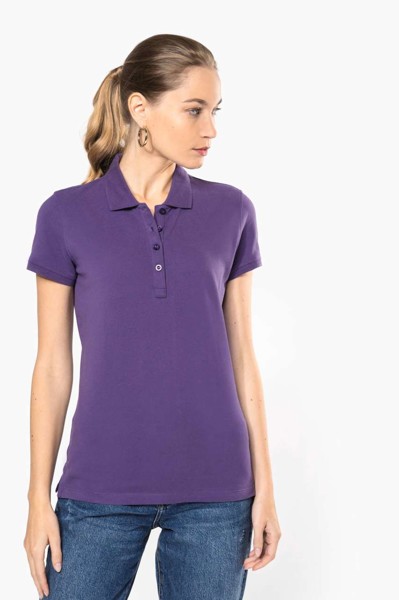 Ženska polo majica kratkih rukava od pikea - Light Royal Plava / 3XL