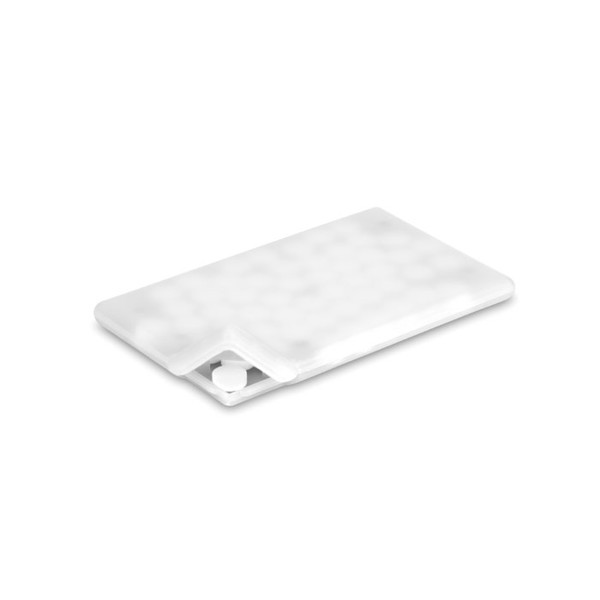 Mintcard dispenser, 8g mints, credit card size - White