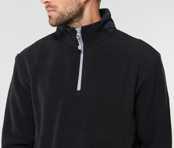 Polaire col zippé contrasté - GREY / XS