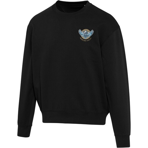 Maglione unisex a girocollo in cotone biologico certificato OCS da 280 g/m² Boris - Nero / L