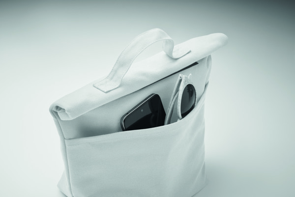Recoba lunch cooler bag recycled cotton, 3mm PE foam - White