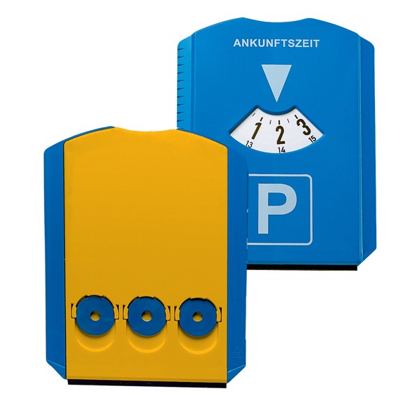 Parkscheibe "Prime" Mit Chips - Blau / Gelb