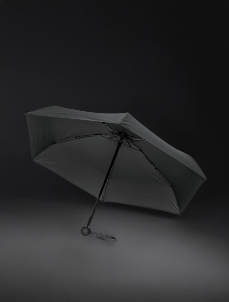 19.5" Aware™ RPET super mini manual 190T Pongee umbrella - Black