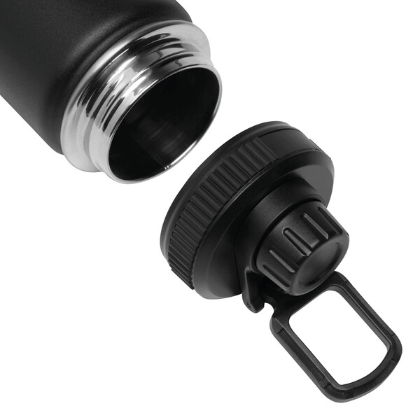 Insulated Drinking Bottle Army Style - Black