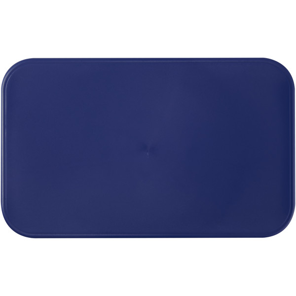 Lunch box MIYO 700+700 ml à deux blocs - Bleu / Blanc / Bleu