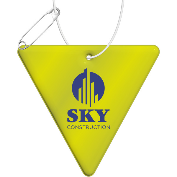 Pendente refletor de TPU em forma de triângulo invertido RFX™ - Amarelo neón