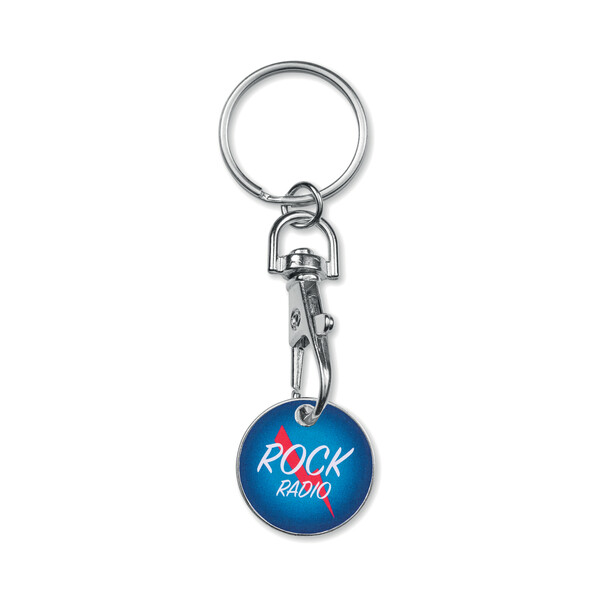 Imitation hard enamel token with full colour imprint - €1 coin / Tissue paper wrapping