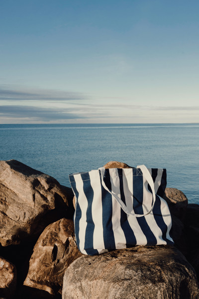 VINGA Sac de plage Lagoa GRS - Bleu Marine