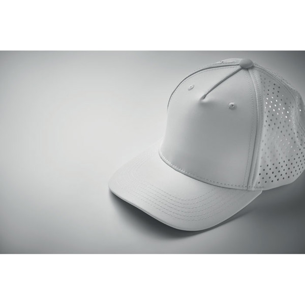 Casquette baseball à 5 pans Capo - Blanc