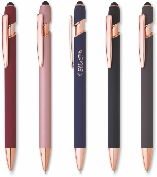 Ella Soft Metal Ballpoint Pen - White