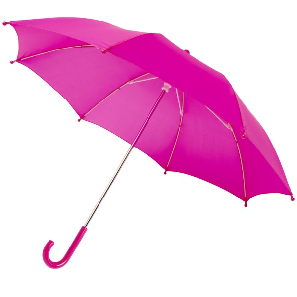 Paraguas resistente al viento para niños de 17" "Nina" - Magenta